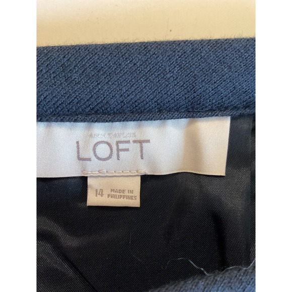 Loft Striped Skirt - Black and Beige - Career Wear - Size 14 - Picture 6 of 8